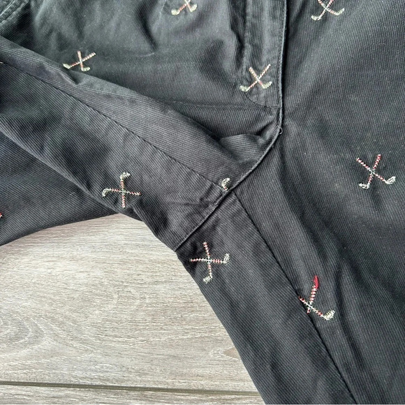 Liz Golf Cathren Golf Club Embroidered Capri Pants - Picture 6 of 13